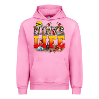 Fuchsia Pink miner life Urban Hoodie - Zillion Design Studio