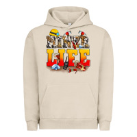Pigment French Oak miner life Urban Hoodie - Zillion Design Studio