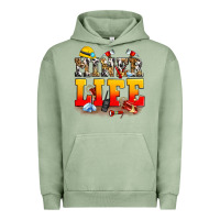Pigment Oil Green miner life Urban Hoodie - Zillion Design Studio