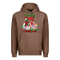 Chestnut christmas roosters Premium Hoodie - RanaPortraitStore