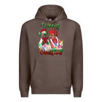 Coffee christmas roosters Premium Hoodie - RanaPortraitStore
