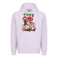 Lilac christmas roosters Premium Hoodie - RanaPortraitStore