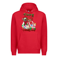 Red christmas roosters Premium Hoodie - RanaPortraitStore