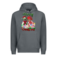 Rock christmas roosters Premium Hoodie - RanaPortraitStore