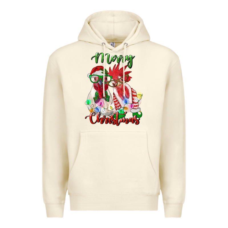 Christmas Roosters Premium Hoodie by RanaPortraitStore | Teevron