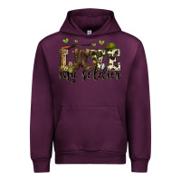 Mauve Wine love my soldier Urban Hoodie - Zillion Design Studio