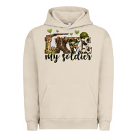 Pigment French Oak love my soldier Urban Hoodie - Zillion Design Studio