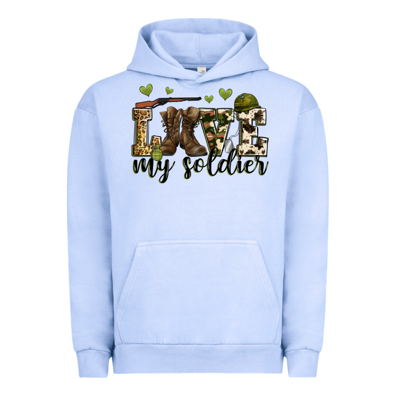 Love My Soldier Urban Hoodie by Zillion Design Studio | Teevron