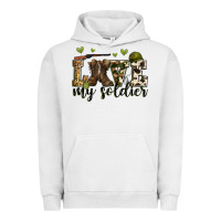 Pigment Lunar Rock love my soldier Urban Hoodie - Zillion Design Studio