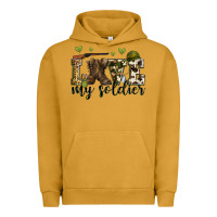 Pigment Peanut Butter love my soldier Urban Hoodie - Zillion Design Studio