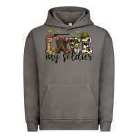 Pigment Tornado love my soldier Urban Hoodie - Zillion Design Studio