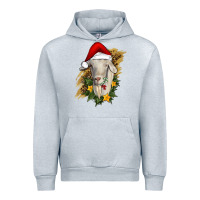 Heather Grey christmas goat Urban Hoodie - RanaPortraitStore