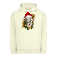 Pigment Pistachio christmas goat Urban Hoodie - RanaPortraitStore