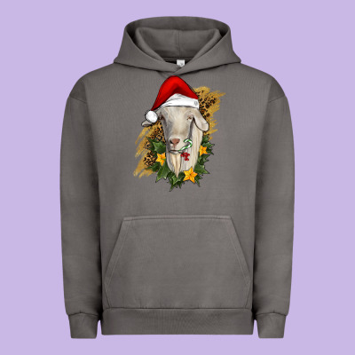 Christmas Goat Urban Hoodie Designed By Ranaportraitstore