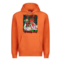 Carrot christmas roosters with background Premium Hoodie - RanaPortraitStore