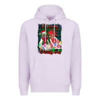 Lilac christmas roosters with background Premium Hoodie - RanaPortraitStore