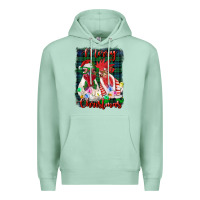Seafoam christmas roosters with background Premium Hoodie - RanaPortraitStore