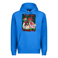 True Royal christmas roosters with background Premium Hoodie - RanaPortraitStore