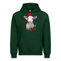 Forest Green christmas baby sheep Urban Hoodie - RanaPortraitStore