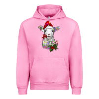 Fuchsia Pink christmas baby sheep Urban Hoodie - RanaPortraitStore