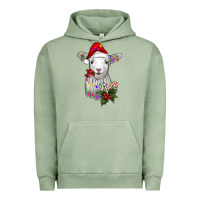 Pigment Oil Green christmas baby sheep Urban Hoodie - RanaPortraitStore