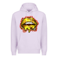 Lilac softball lips Premium Hoodie - Zillion Design Studio