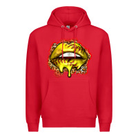 Red softball lips Premium Hoodie - Zillion Design Studio