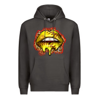 Smoke softball lips Premium Hoodie - Zillion Design Studio