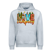 Heather Grey love camping Urban Hoodie - Zillion Design Studio