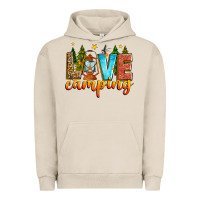 Pigment French Oak love camping Urban Hoodie - Zillion Design Studio