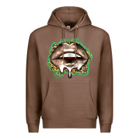 Chestnut soccer lips Premium Hoodie - Zillion Design Studio