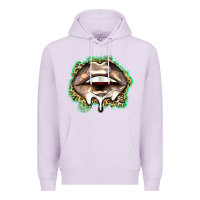 Lilac soccer lips Premium Hoodie - Zillion Design Studio