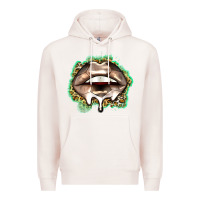 Pale Pink soccer lips Premium Hoodie - Zillion Design Studio