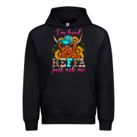 Black i'm head heffa just ask me Urban Hoodie - Zillion Design Studio