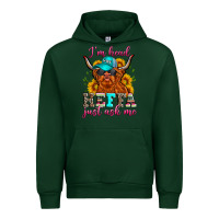 Forest Green i'm head heffa just ask me Urban Hoodie - Zillion Design Studio