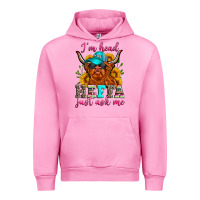 Fuchsia Pink i'm head heffa just ask me Urban Hoodie - Zillion Design Studio