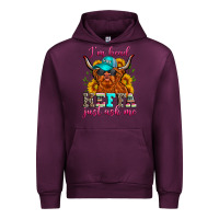 Mauve Wine i'm head heffa just ask me Urban Hoodie - Zillion Design Studio