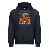 Navy i'm head heffa just ask me Urban Hoodie - Zillion Design Studio
