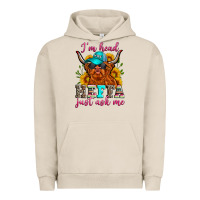 Pigment French Oak i'm head heffa just ask me Urban Hoodie - Zillion Design Studio