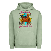 Pigment Oil Green i'm head heffa just ask me Urban Hoodie - Zillion Design Studio