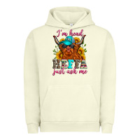 Pigment Pistachio i'm head heffa just ask me Urban Hoodie - Zillion Design Studio