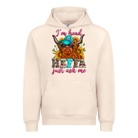 Sandshell i'm head heffa just ask me Urban Hoodie - Zillion Design Studio