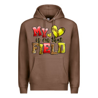Chestnut my heart is on that field softball Premium Hoodie - Zillion Design Studio