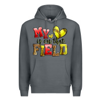 Rock my heart is on that field softball Premium Hoodie - Zillion Design Studio