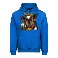 Cobalt christmas baby cow Urban Hoodie - RanaPortraitStore