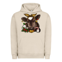 Pigment French Oak christmas baby cow Urban Hoodie - RanaPortraitStore
