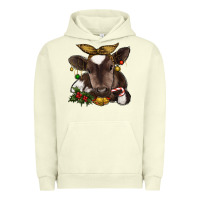 Pigment Pistachio christmas baby cow Urban Hoodie - RanaPortraitStore