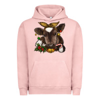 Pigment Salmon christmas baby cow Urban Hoodie - RanaPortraitStore