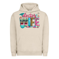 Pigment French Oak doctor wife Urban Hoodie - Zillion Design Studio