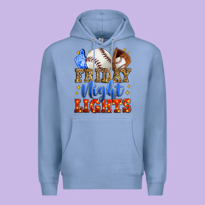 Friday Night Lights Baseball Premium Hoodie Designed By Zillion Design Studio